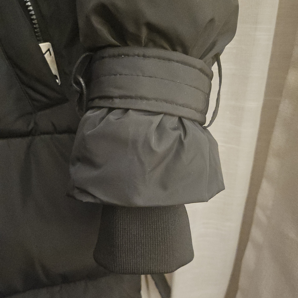 Noize Black Long Puffer Coat - Picture 7 of 11